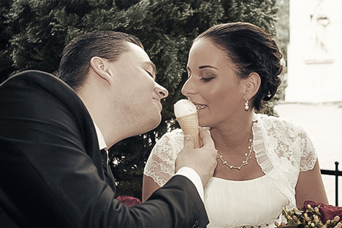  Romantická kreatívna svadobná fotografia